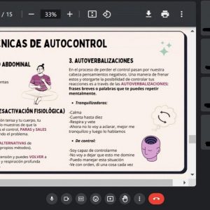 Taller de autocontrol emocional