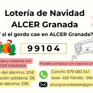 Lotería de navidad ALCER Granada